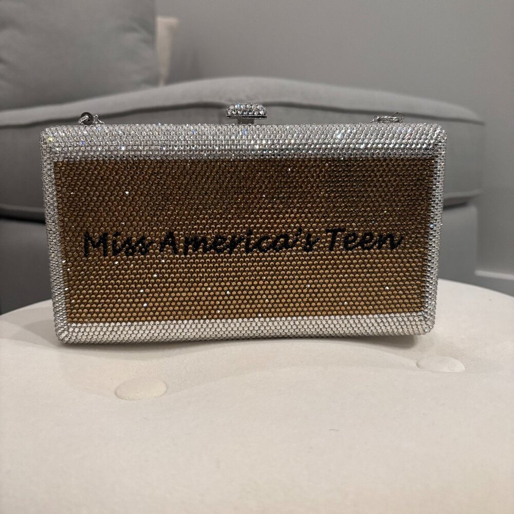 Gold and Silver Miss America's Teen Niki Lassiter Purse